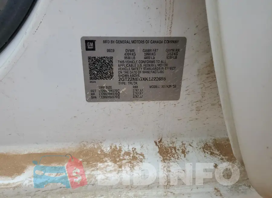 2GT22NEGXK1222655 Photo# 13