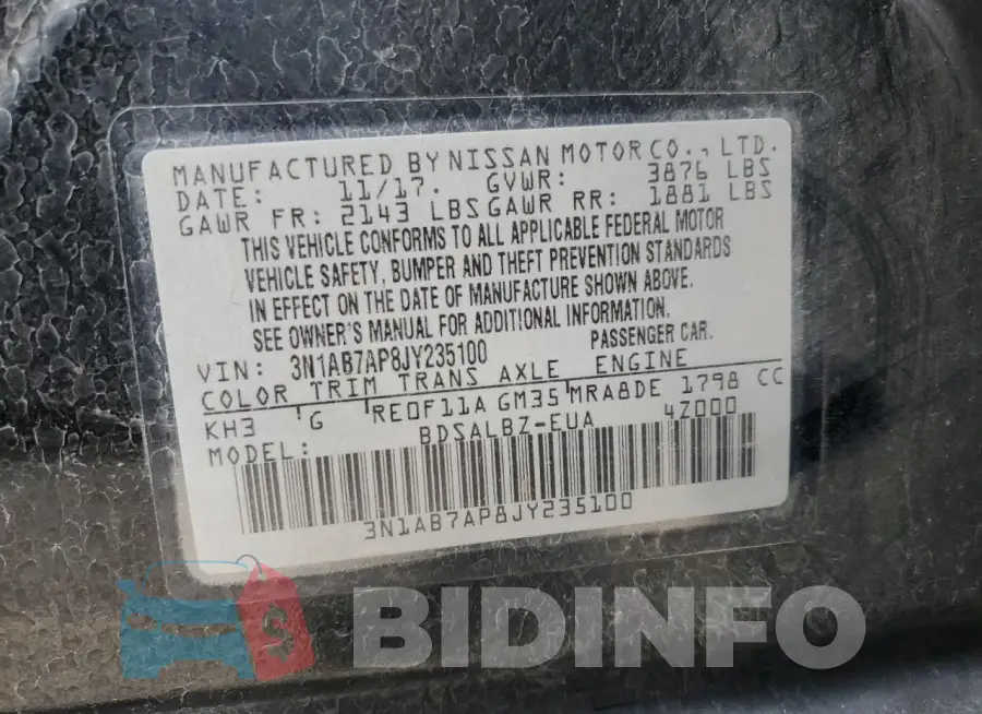 3N1AB7AP8JY235100 Photo# 12