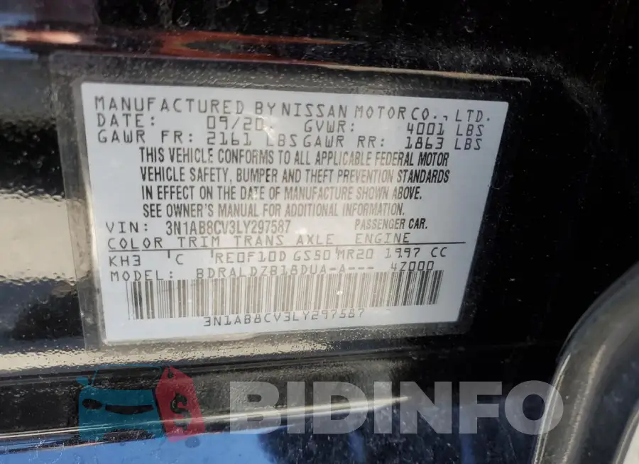 3N1AB8CV3LY297587 Photo# 13