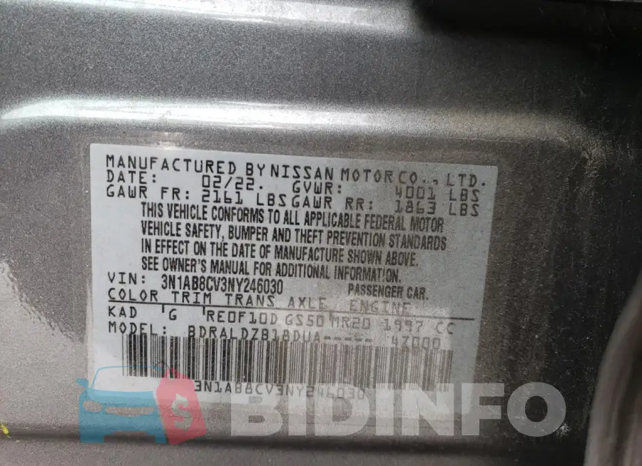 3N1AB8CV3NY246030 Photo# 12