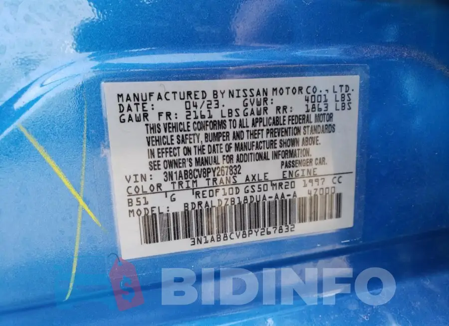 3N1AB8CV8PY267832 Photo# 12