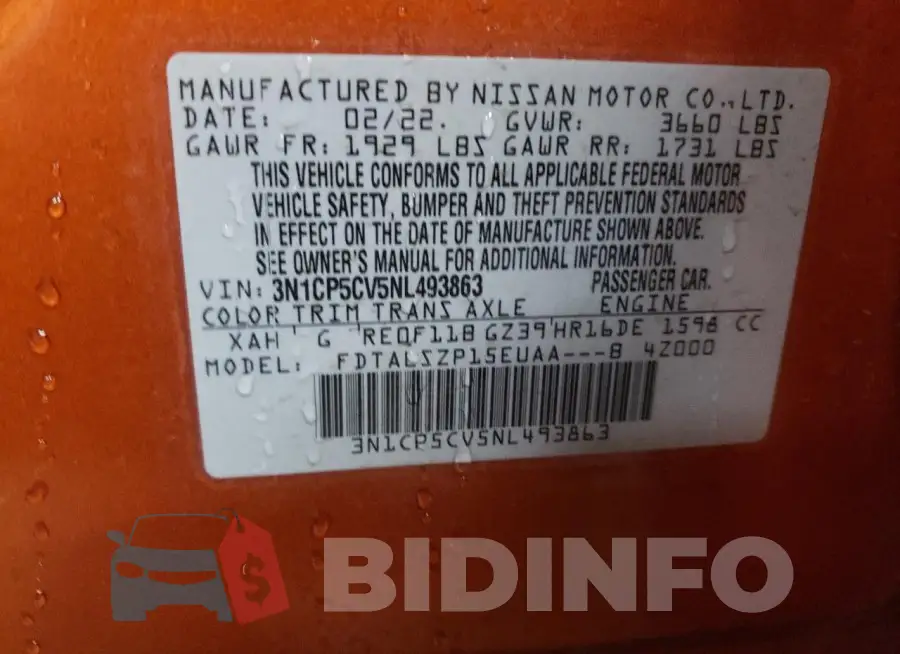3N1CP5CV5NL493863 Photo# 12