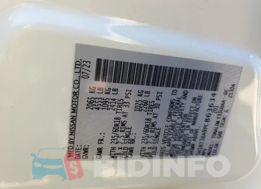 5N1BT3BA9PC863634 Photo# 13