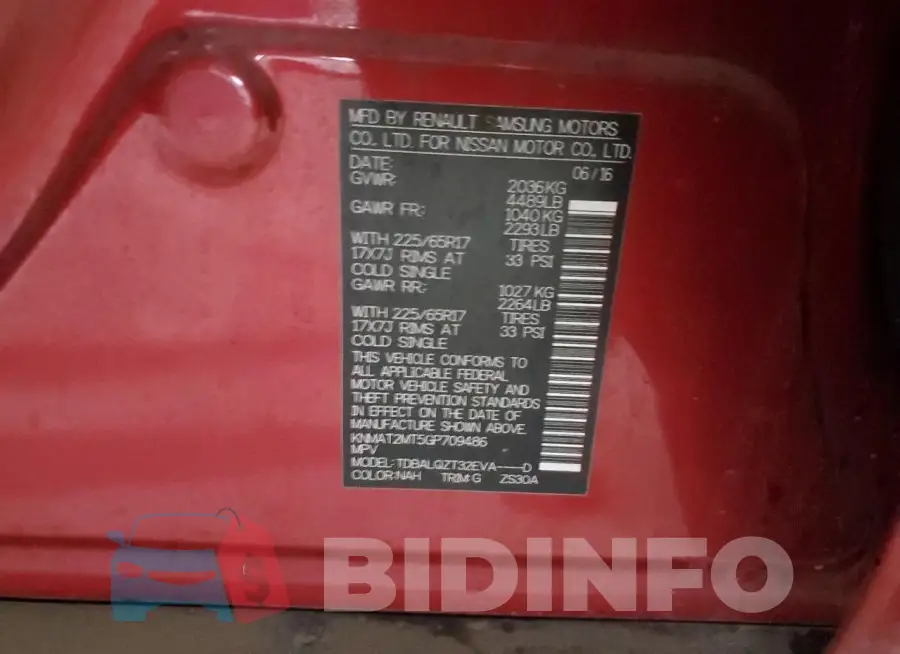 KNMAT2MT5GP709486 Photo# 12