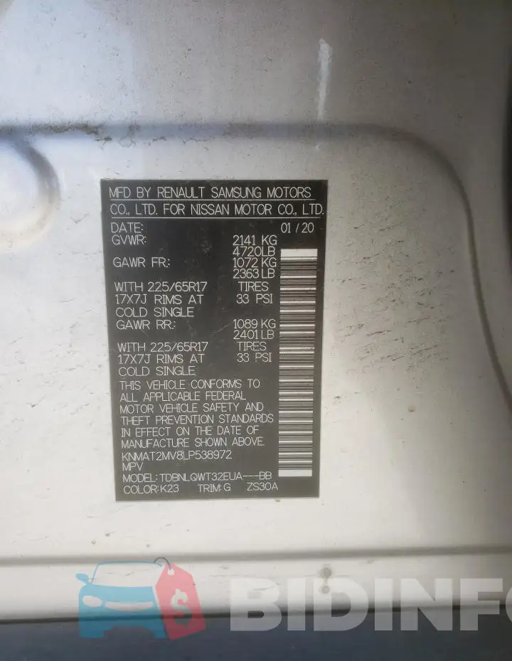 KNMAT2MV8LP538972 Photo# 13