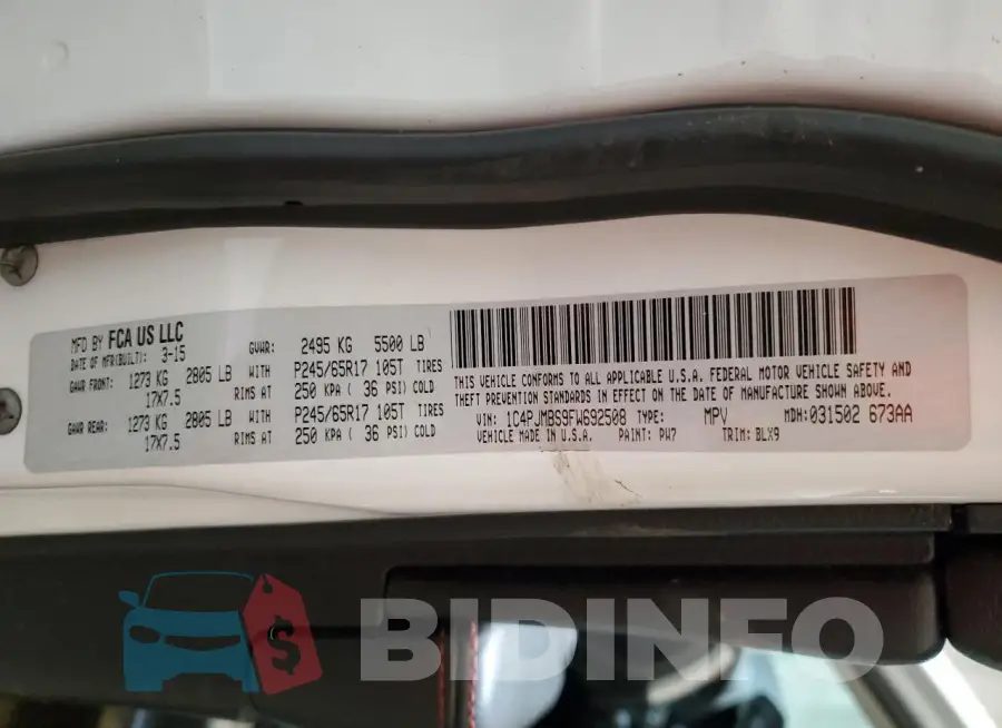 1C4PJMBS9FW692508 Photo# 14