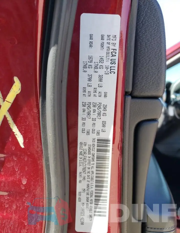 1C4RJFAG7LC170247 Photo# 13