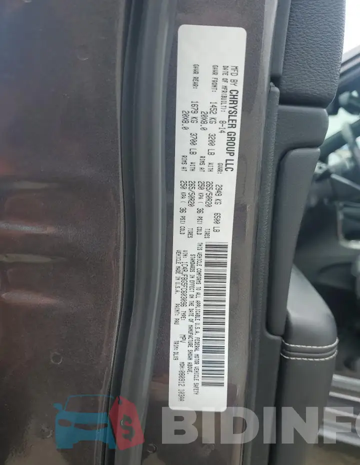 1C4RJFBG5FC603096 Photo# 12