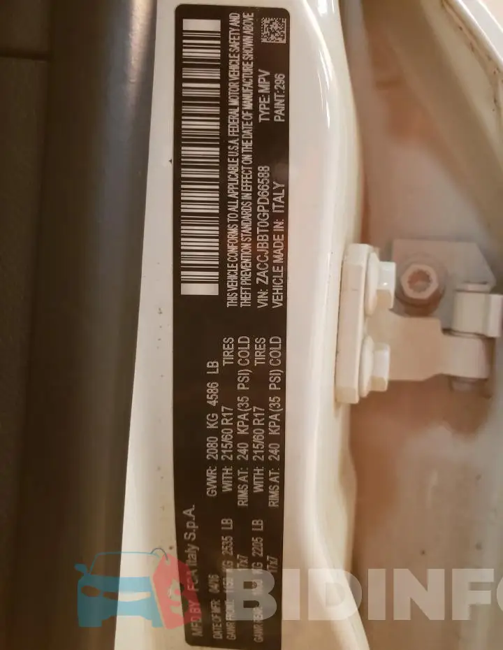 ZACCJBBT0GPD66588 Photo# 14