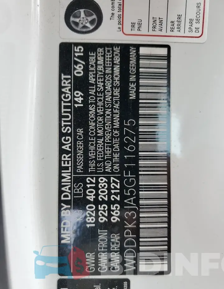 WDDPK3JA5GF116275 Photo# 12