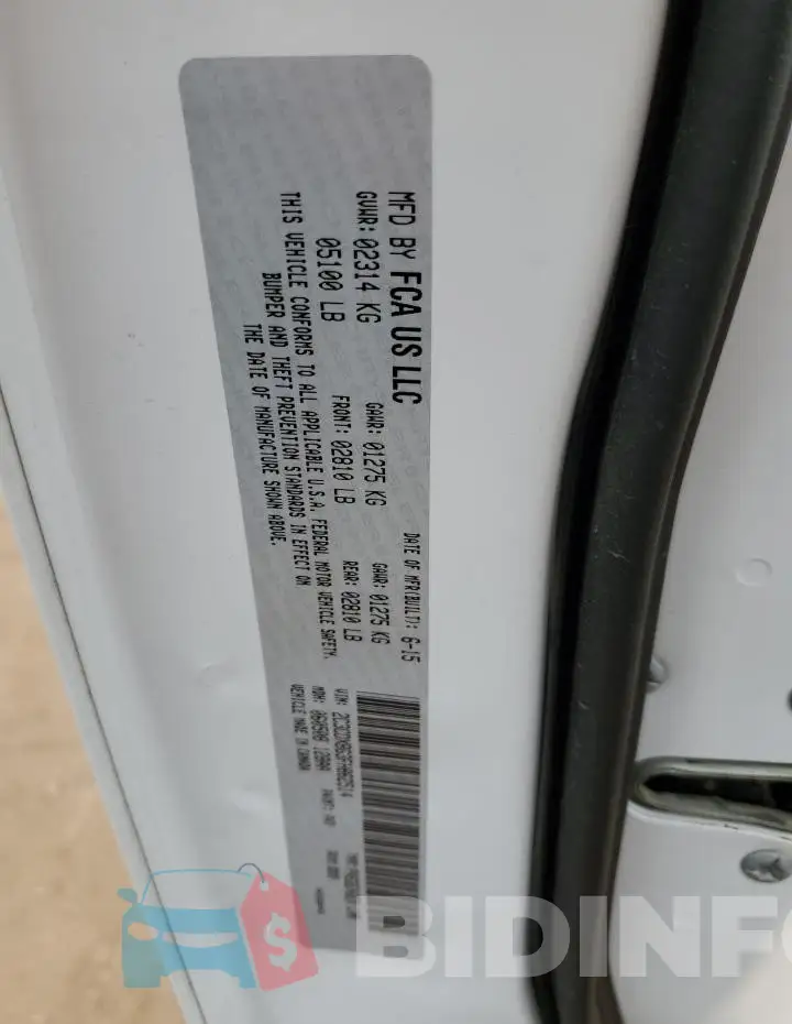 2C3CDXBG3FH862514 Photo# 12