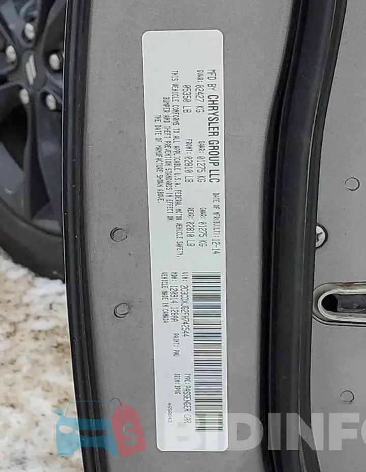 2C3CDXJG2FH742544 Photo# 12
