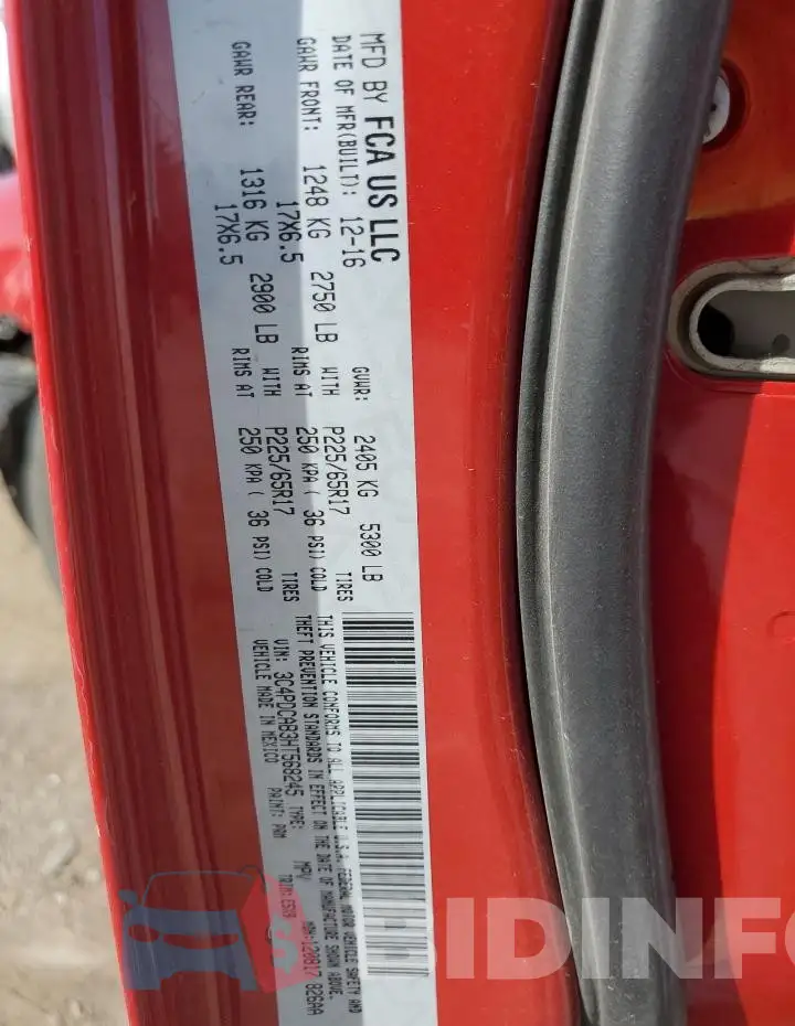 3C4PDCAB3HT568245 Photo# 12