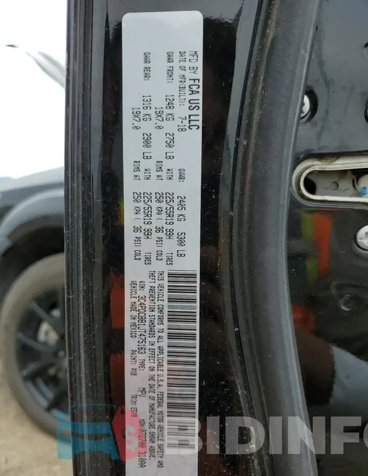 3C4PDCBB1JT475163 Photo# 13
