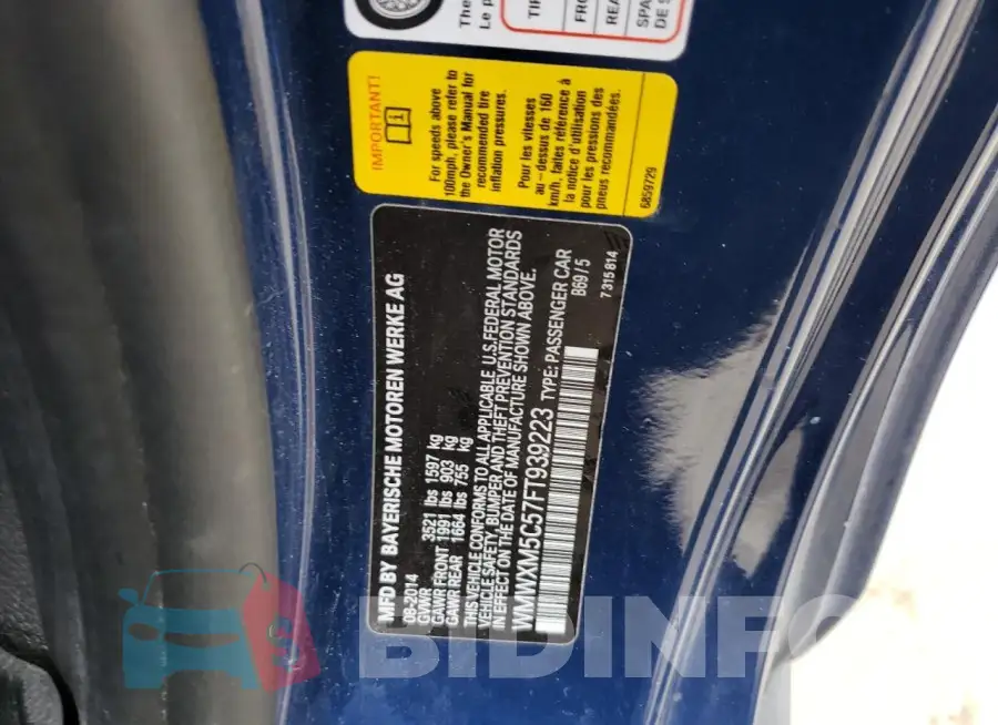 WMWXM5C57FT939223 Photo# 12