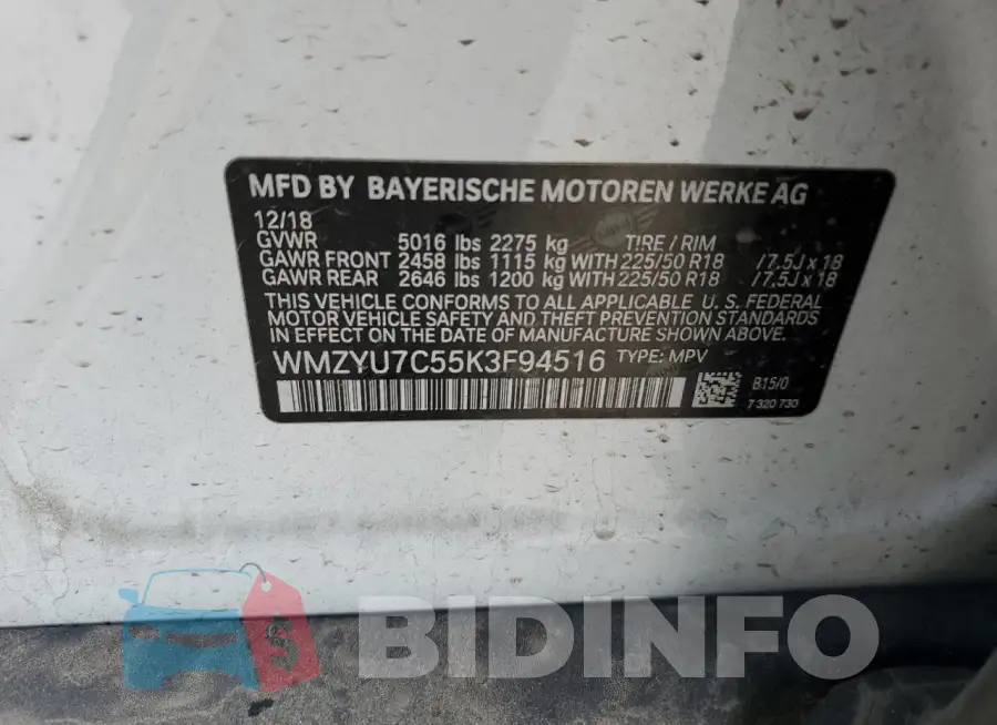 WMZYU7C55K3F94516 Photo# 12