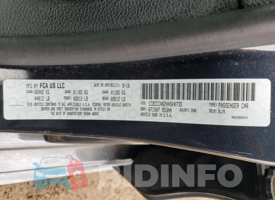 1C3CCCAB2HN500735 Photo# 13