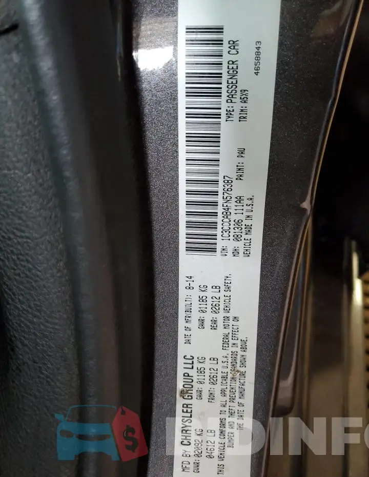 1C3CCCAB4FN576387 Photo# 12