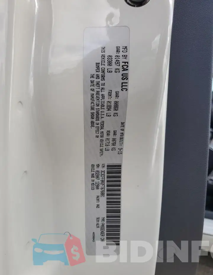3C3CFFBR2FT676881 Photo# 12