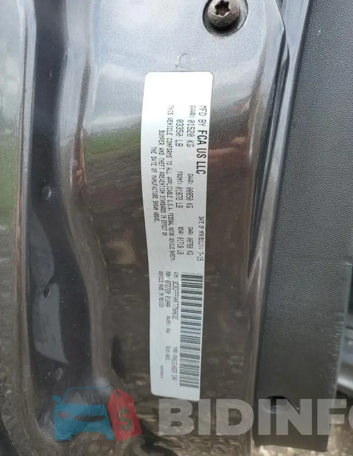 3C3CFFFHXFT750632 Photo# 14
