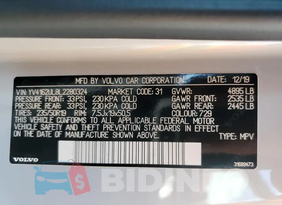 YV4162UL8L2280324 Photo# 12