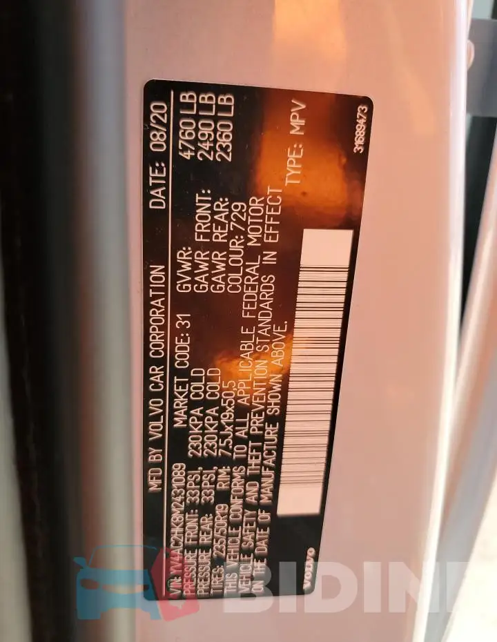 YV4AC2HK8M2431089 Photo# 13
