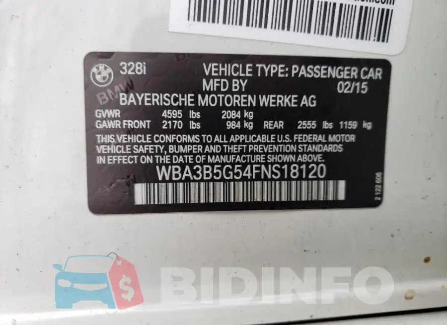 WBA3B5G54FNS18120 Photo# 12