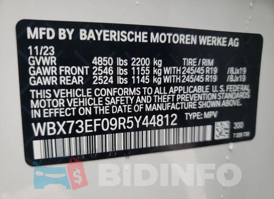 WBX73EF09R5Y44812 Photo# 12