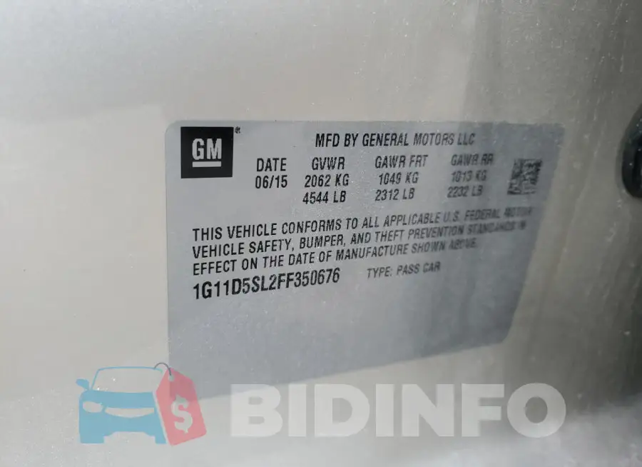 1G11D5SL2FF350676 Photo# 12
