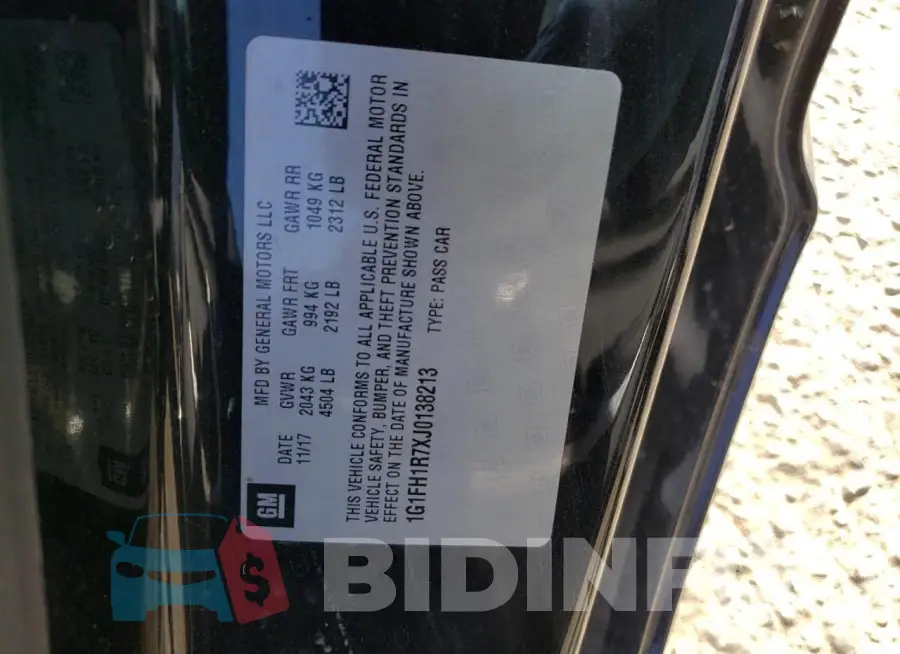 1G1FH1R7XJ0138213 Photo# 12