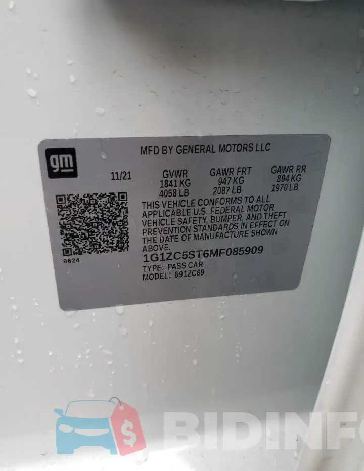 1G1ZC5ST6MF085909 Photo# 13