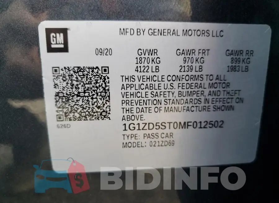 1G1ZD5ST0MF012502 Photo# 12