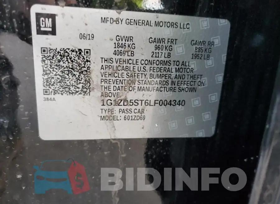 1G1ZD5ST6LF004340 Photo# 12