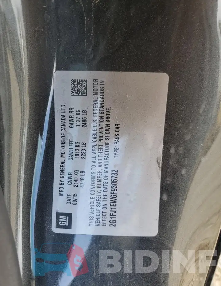 2G1FJ1EW6F9305732 Photo# 12