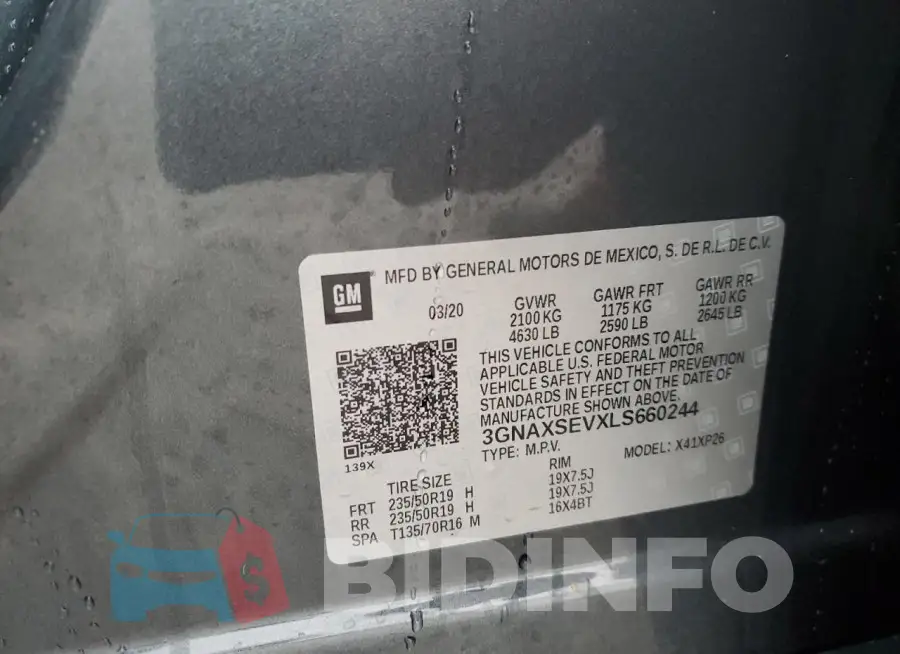 3GNAXSEVXLS660244 Photo# 13
