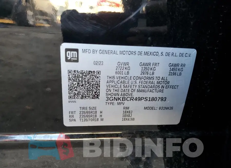 3GNKBCR49PS180793 Photo# 14