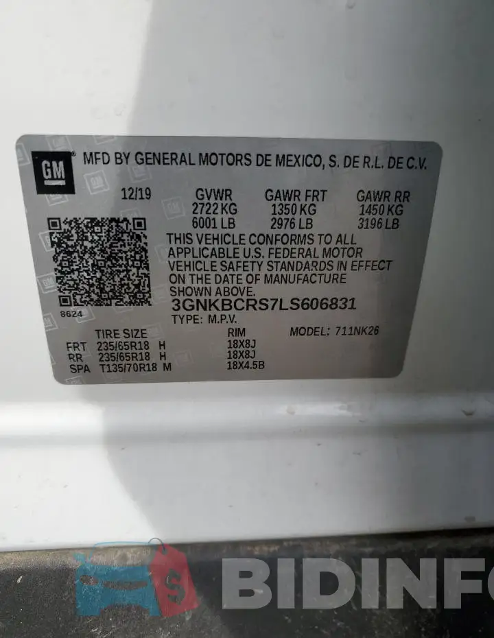 3GNKBCRS7LS606831 Photo# 12