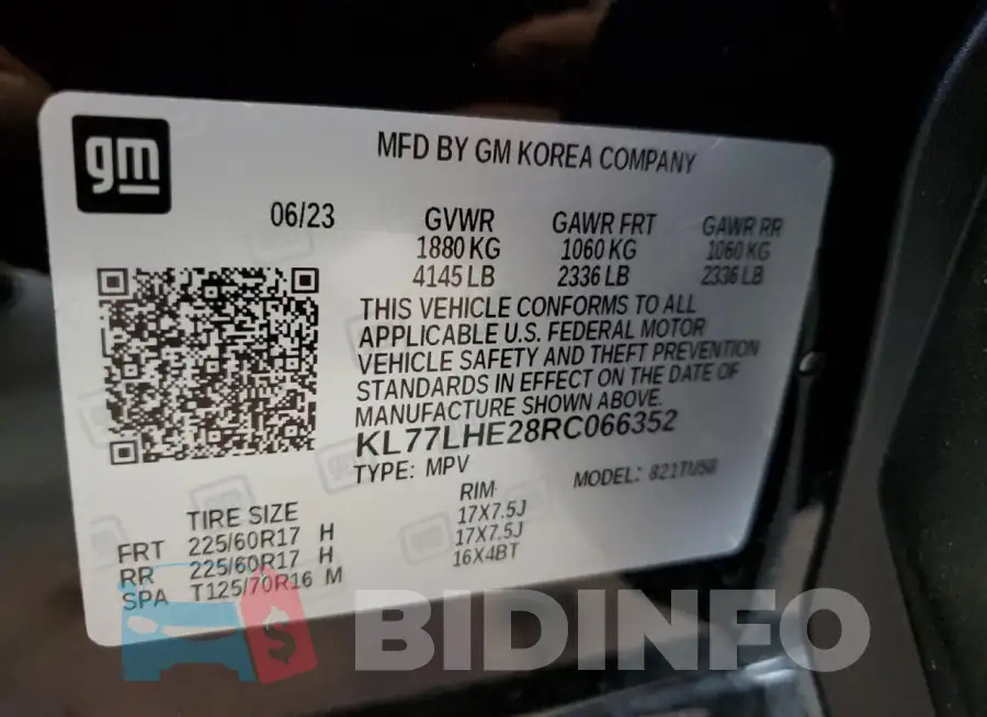 KL77LHE28RC066352 Photo# 13