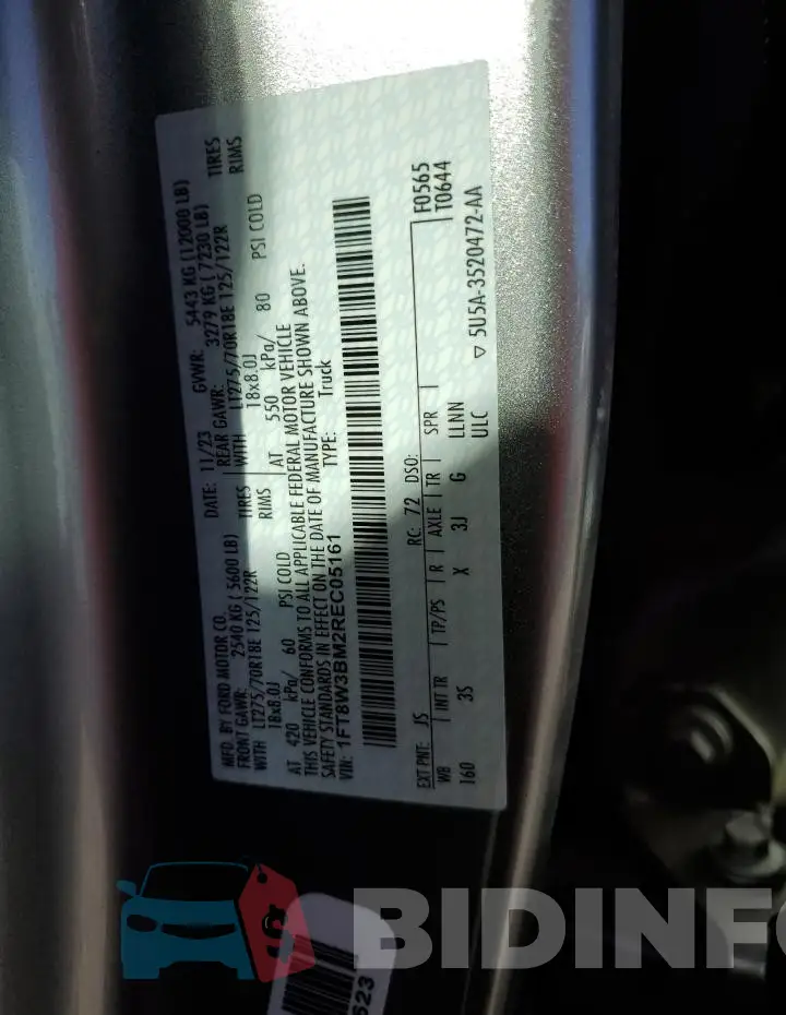1FT8W3BM2REC05161 Photo# 13