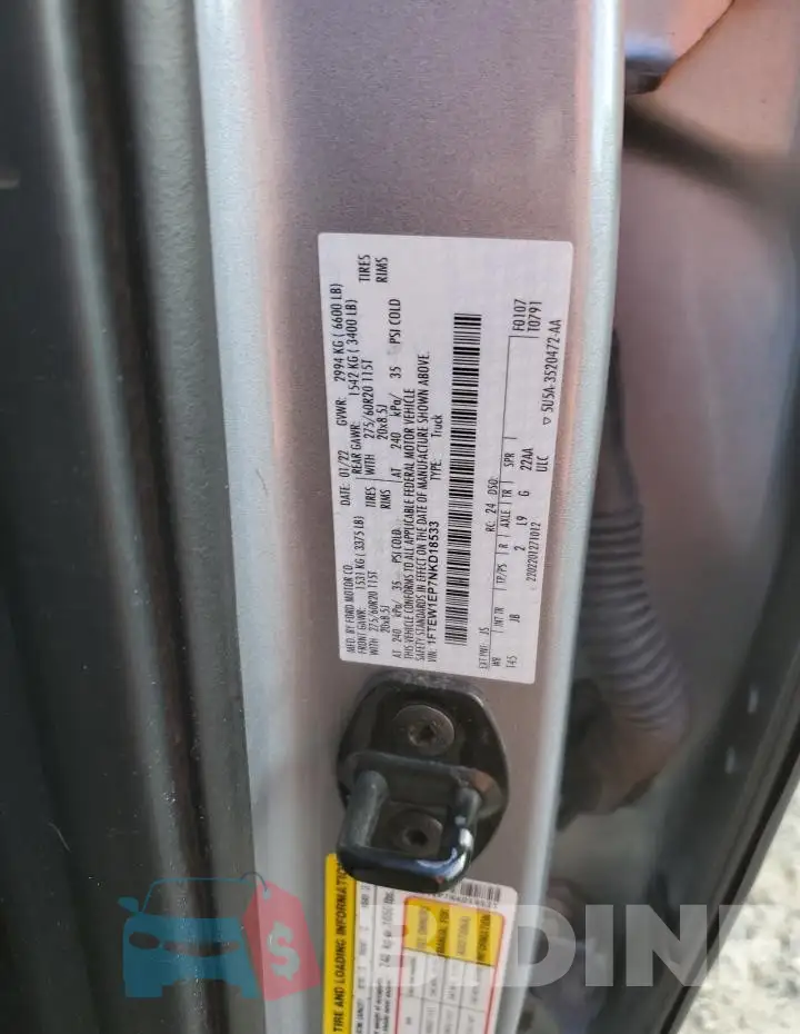 1FTEW1EP7NKD18533 Photo# 13