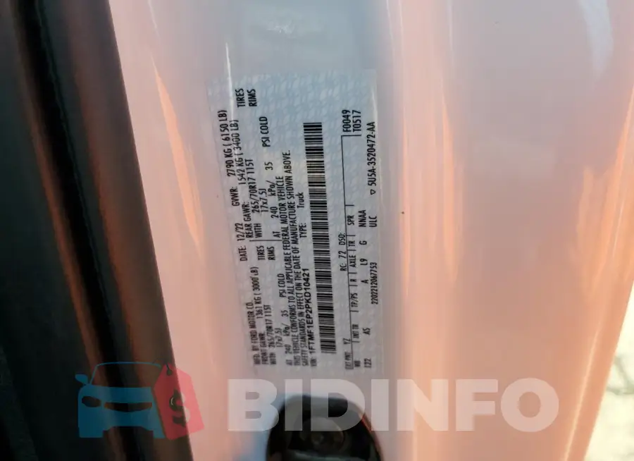 1FTMF1EP2PKD10421 Photo# 12