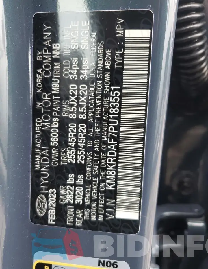 KM8KRDAF7PU183551 Photo# 12