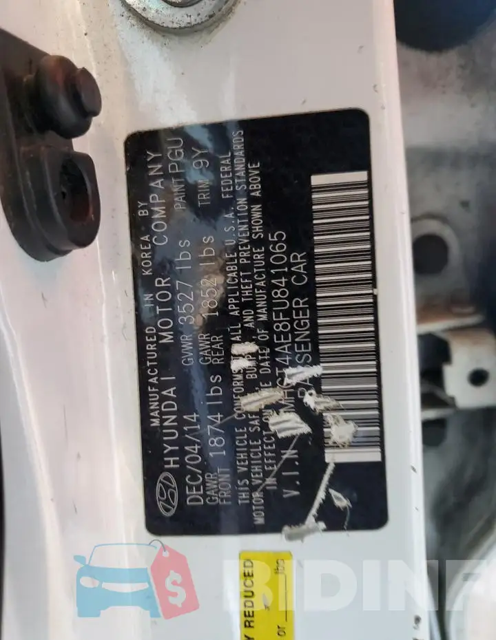 KMHCT4AE8FU841065 Photo# 12