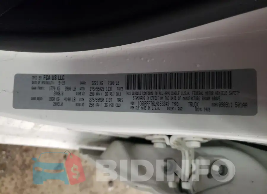 1C6SRFFT6LN153242 Photo# 12