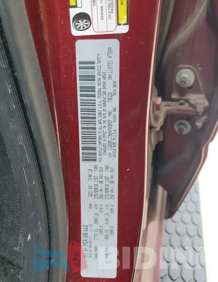 1C6SRFJT9KN703037 Photo# 12