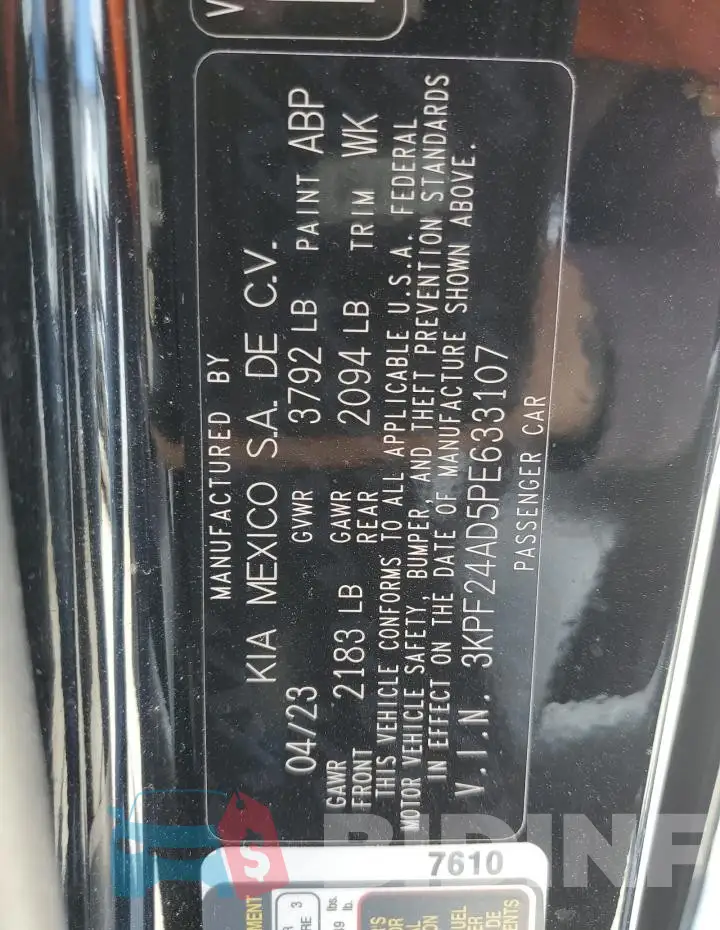 3KPF24AD5PE633107 Photo# 12