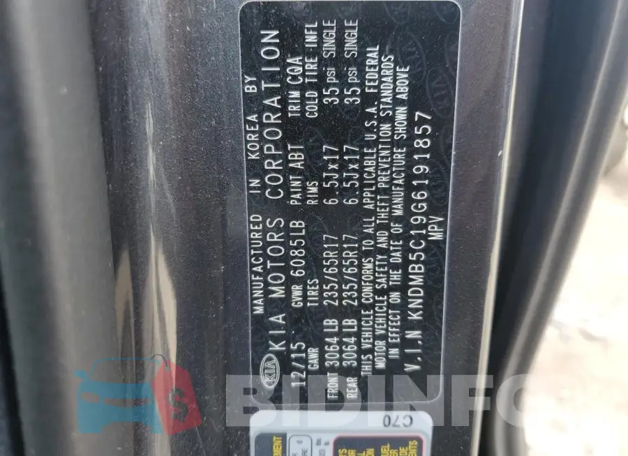 KNDMB5C19G6191857 Photo# 14