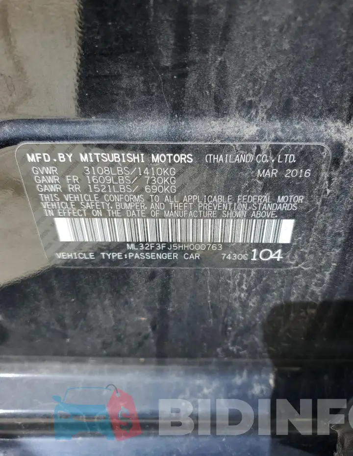 ML32F3FJ5HH000763 Photo# 12