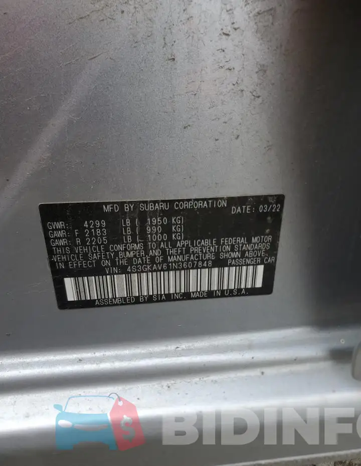 4S3GKAV61N3607848 Photo# 12