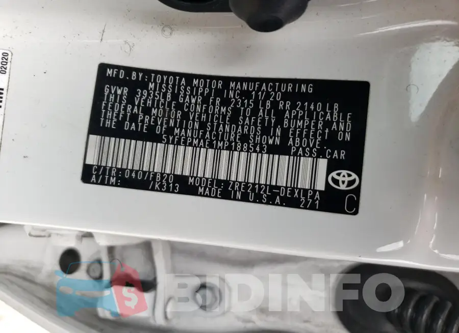 5YFEPMAE1MP188543 Photo# 12